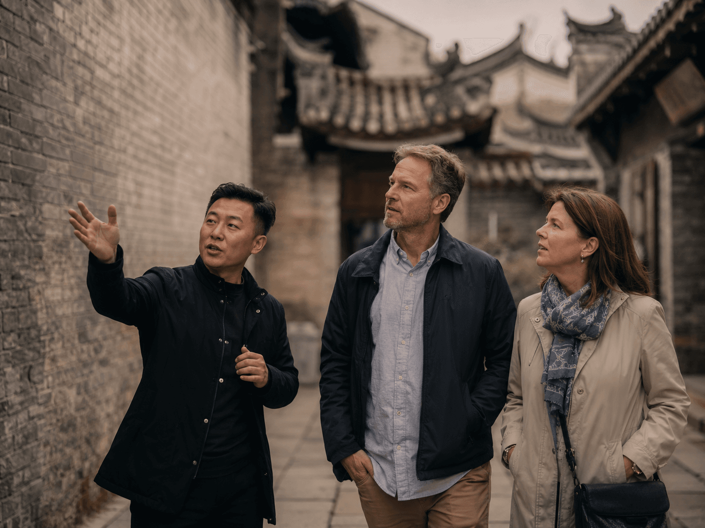 A local guide introducing historic China to international travelers