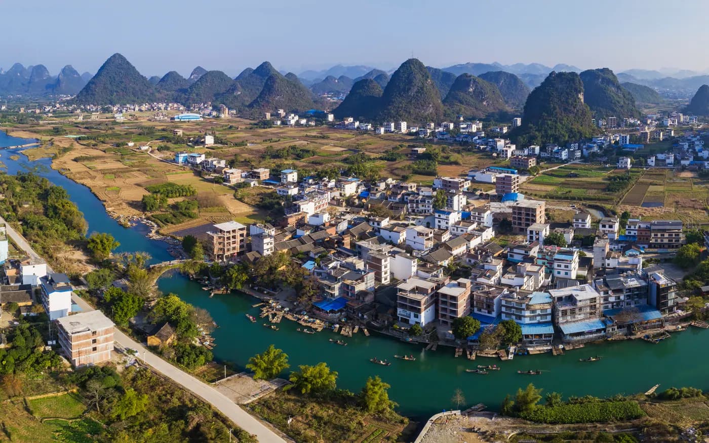 Bright Yangshuo karst countryside for a family China journey